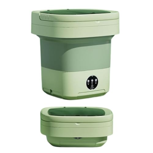 Máquina de Lavar Portátil, 11L, 3 Velocidades, Dobrável (verde)