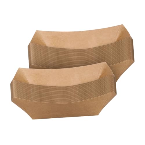 BIUDECO Versatile Snack Trays 50ct Leakproof Coating for Parties Catering Picnics