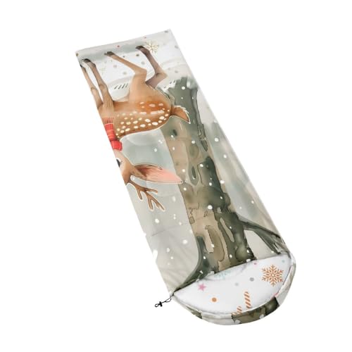 Feelyou ChristmasCamping Sleeping Bag para Niños y Jóvenes miniatura 3