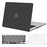 MOSISO Plastic Hard Shell Case & Keyboard Cover & Screen Protector Only Compatible with MacBook Air 13 inch (Models: A1369 & A1466, Older Version 2010-2017 Release), Space Gray