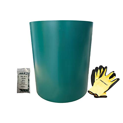 Buy 1 get 1 🔥 EAGLE 1: Heavy Duty 22 Gauge Aluminum Flashing Rolls - 15 Inches Wide x 20 Feet Long General Use, Roofing Flashing, DIY or Contractors (20 FT, Green)