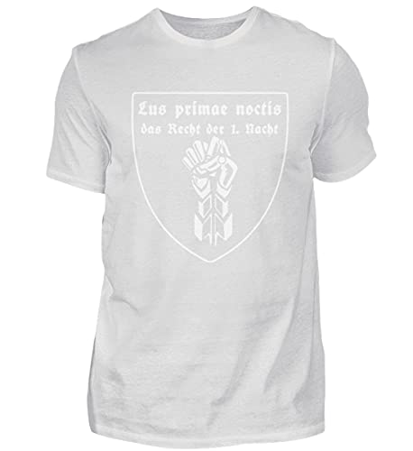 T-shirt haut de gamme homme LUS Primae Noctis col rond taille S couleur Ash