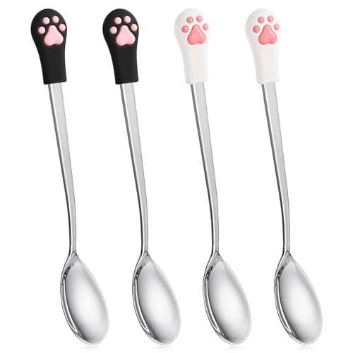cobee 4 Pieces Cat Spoons For Wet Food - product image - cat medicine spoons measuring accuracy