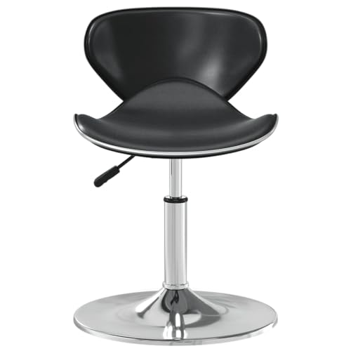 Tabouret de bar en cuir synthétique et acier chromé robuste - 4