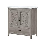 Bush Home Key West 32W Bathroom Vanity with Sink in Driftwood Gray