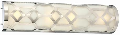 Crystorama Libby Langdon Jennings Integrated LED Polished Nickel Bathroom Vanity