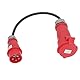 32A Bis 16a CEE -Adapter, 32A Weiblich Bis 16a Männlicher CEE -Adapter, ABS Cable IP44 Wasserdicht für Außenbau, Camping, Garten, Shakerzubehör