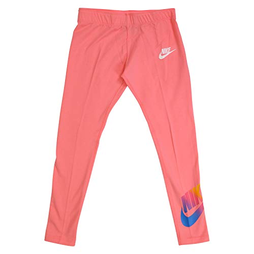 Image of NIKE NSW Favorites FF Leggings Girls Leggings - Pink, Small