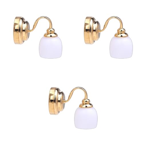 Applique murale LED miniature 1/12 pour decoration de maison de poupee - 4