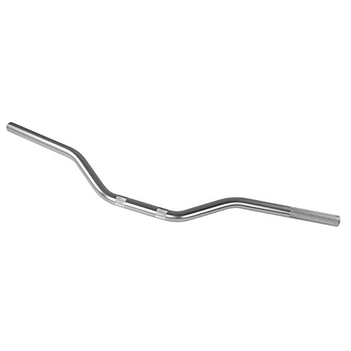 Manubrio Alluminio Moto ATV Scooter Piega Bassa 22 mm universale argento