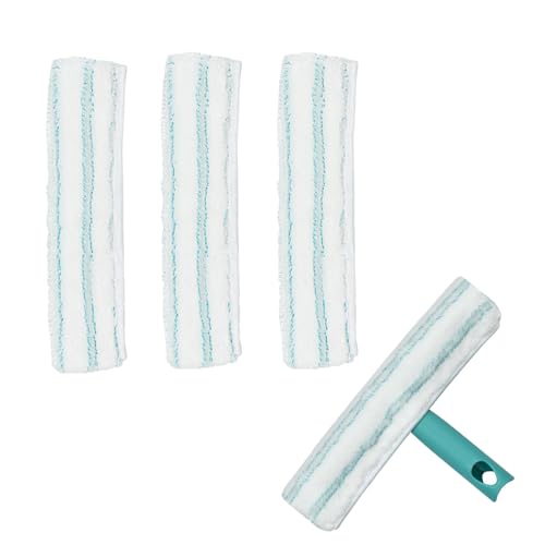 3 Stück Ersatzbezug Window Washer M, Einwascher Bezug mit hoher Wasser, Wischbezug mit Klettverschluss für Fenster, Rahmen und Ecken