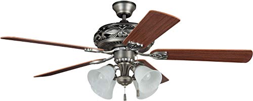 Craftmade Ceiling Fan with Light GD52AN5C Grandeur Antique Nickel 52 Inch #1