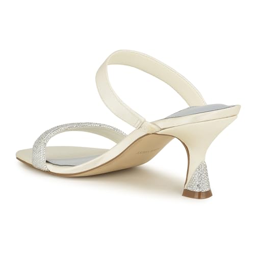 Nine West Women's Shimme7 Heeled Sandal, Ivory 150, 8.5 by Nine West - Used condition - Image 6