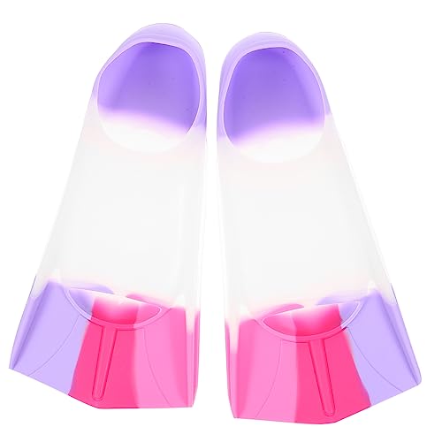 Toddmomy 1pair Boy Girl Swimming Fins Silicone Diving Flippers for Training Lightweight and Portable Swim Aid for Boy Girl for Pool and Sea Snorkeling Multi-Color Options