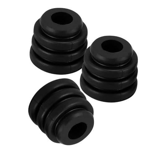 MERRYHAPY 3個 エアコン衝撃吸収パッド 防振マット タイヤインフレータ インフレーター エアコンユニット 減衰 ゲージ 用衝撃吸収パッド コンデンサーパッド 防振パッド ゴム Black