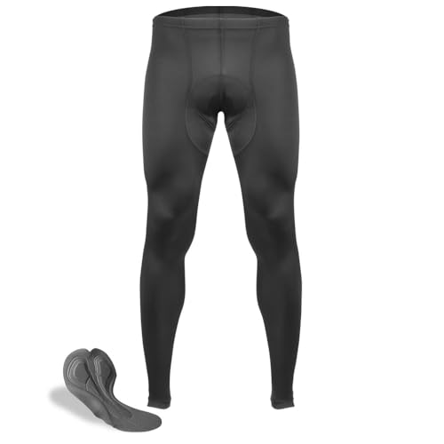 AERO|TECH|DESIGNS | Men's Triumph Padded Cycling Compression Tights | Large | Black