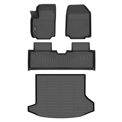 HAFIDI Automotive Floor Mats & Cargo Liner for Chevrolet Equinox 2025 2026 (Not EV) & GMC Terrain 2025 2026 All Weather Protection Full Set- Black