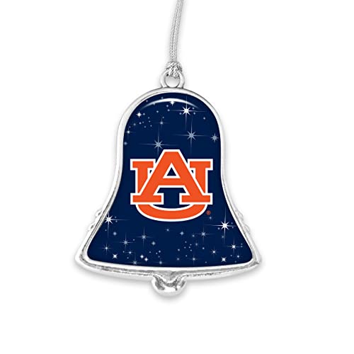 Auburn Tigers Silver Bell Silver Metal Christmas Ornament Gift Decoration