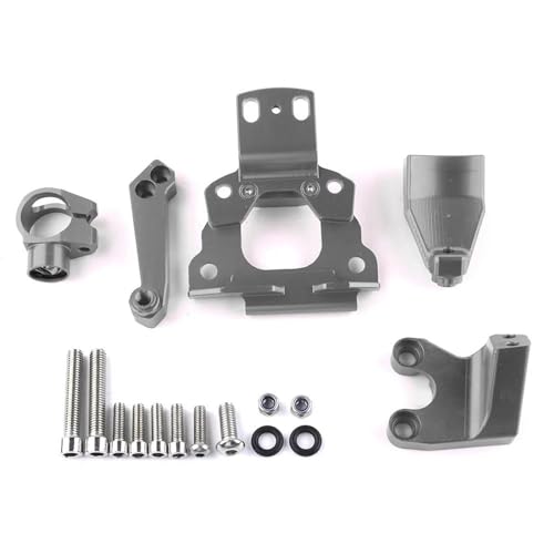 Amortisseur direction moto en aluminium CNC complet avec support montage rigide pour Kawasaki Z650