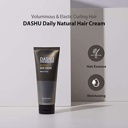 Dashu Daily Natural Hair Cream 5.07Oz – Hair Styling Cream, Curl Defining Cream, Hair Essence, Volumizing, Free Of Frizzy Hair, Hair Treatment, No Harmful Ingredients, Natural Hair Styling, Anti Frizz Styling Cream #TOP1