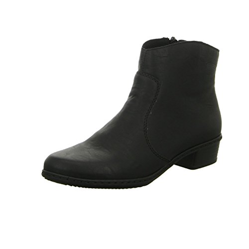 Rieker Y0761, Damen Kurzschaft Stiefel, Schwarz (schwarz/00), 39 EU (6 Damen UK)