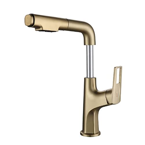 Robinet de lavabo douchette extractible laiton finis les éclaboussures et le nettoyage difficile