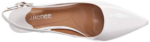 J. Renee Womens Mayetta White Pearl 8.5 M (B) #TOP4
