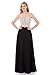 YuNuo Sparkly Crystal Beading Prom Dresses Long 2018 Sexy Open Back Party Ball Gown Scoop Bridesmaid Dresses Black-US12
