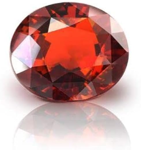 ANUJ SALES Natural Gomed Stone 9.00 Ratti / 8.50 Carat Certified Hessonite Garnet A1+ Quality Gemstone