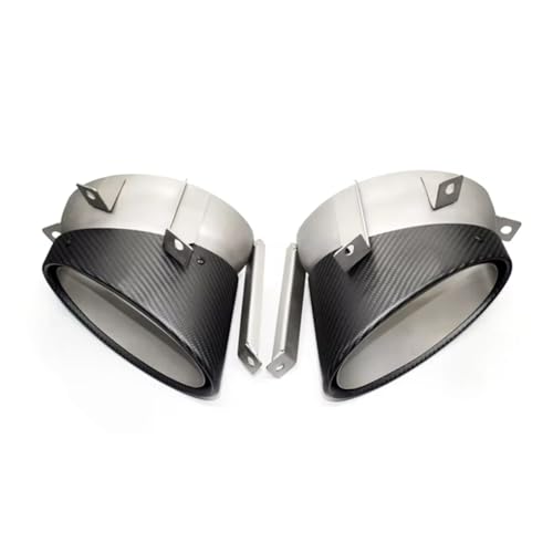 Terminales de escape de fibra de carbono ovalados para Audi R8 V10 2010-2015