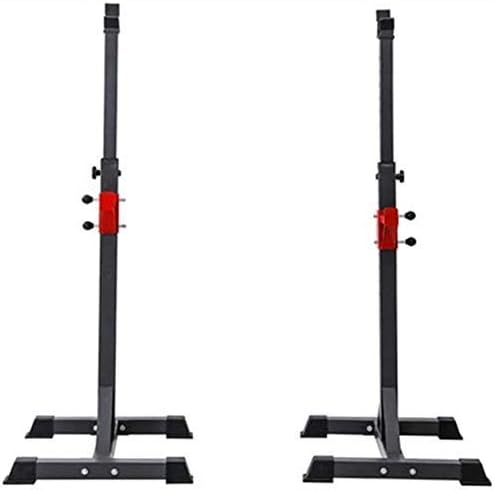Household Items Adjustable Squat Rack Weight Lifting Bench Press Pull Up Bar Squat Rack Adjustable Squat Rack Strength Training Fitness Barbell Squat Stands Rack Barbell Free Press Bench LEOWE