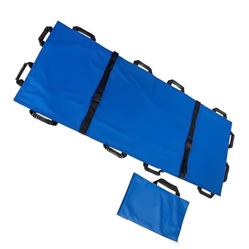 担架 折りたたみ ストレッチャー 緊急救助用 介護用品 トラクションストレッチャー 簡易 軽量 多機能 調整可能 火災緊急 移送 救護用担架 病院 防災 避難 消防 訓練 負傷者用 ブルー 180cm*70cm