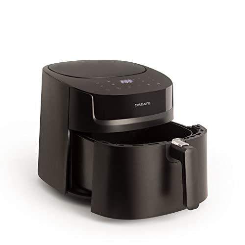 CREATE/FRYER AIR PRO LARGE/Heißluftfritteuse 6.2L Schwarz/Mit Timer, Monitor LCD, praktisch, einfache Bedienung… – Ansicht 2