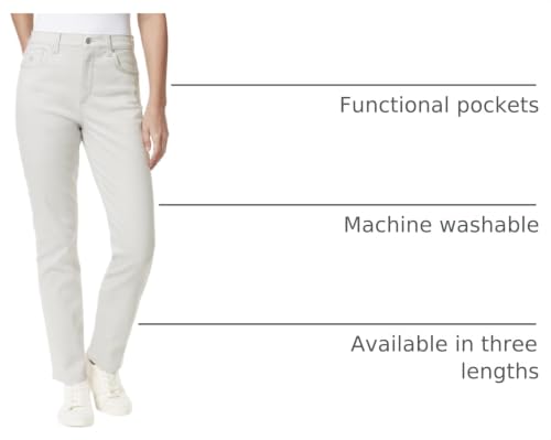Image of Gloria Vanderbilt Womens Amanda Classic High Rise Tapered Jean Petite
