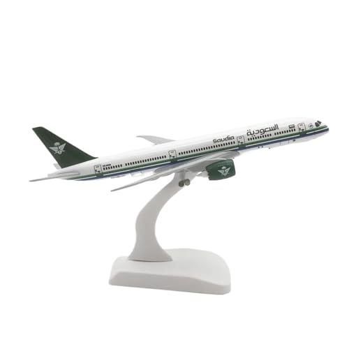 Modelo de avión Colección B787 Réplica de Metal Saudí Juguete de Exposición 20cm