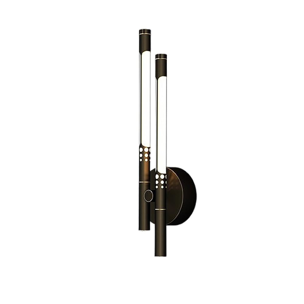 FZQSXAZU Modern Minimalist Linear Wall Sconce, Brushed LED Light Bar, Home Det, Up & Down Lamp, Long Iron Fixture for Bedroom Corridor