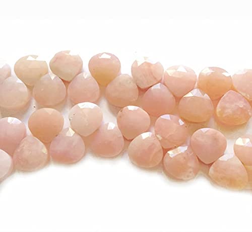 Briolettes opale rose du Pérou LKBEADS fil de perles naturelles facettées pour DIY