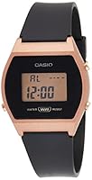 Casio LW204-1A Unisex Rose gold Digital Watch with Black Band