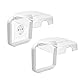 Schalter Abdeckung Steckdosenabdeckung, 2 Stück Steckdose Abdeckung Typ 86 Flip Outlet Box Hauchdünn Selbstklebend Wasserdicht Steckdosenschutz Abdeckungen für Badezimmer Zuhause, Transparente