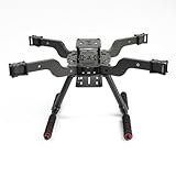 jeeflyhobby 380mm Drone Frame Carbon Fiber Quadcopter Frame with 10mm Arms and Landing Gear Support 7-8inch Props 2-3kg Payload for FPV Education Drone Training