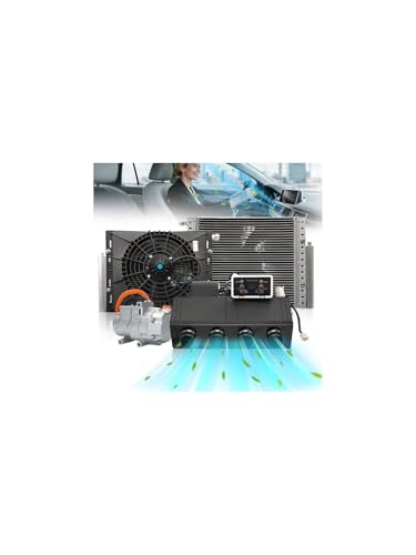 TMAIRSUS 12000 BTU 12V DC Air Conditioner Universal Underdash A/C Unit Cooling, 12 Volt Underdash AC Kit with Remote Control, Fast Cooling for Classic Car RV Motorhome Truck