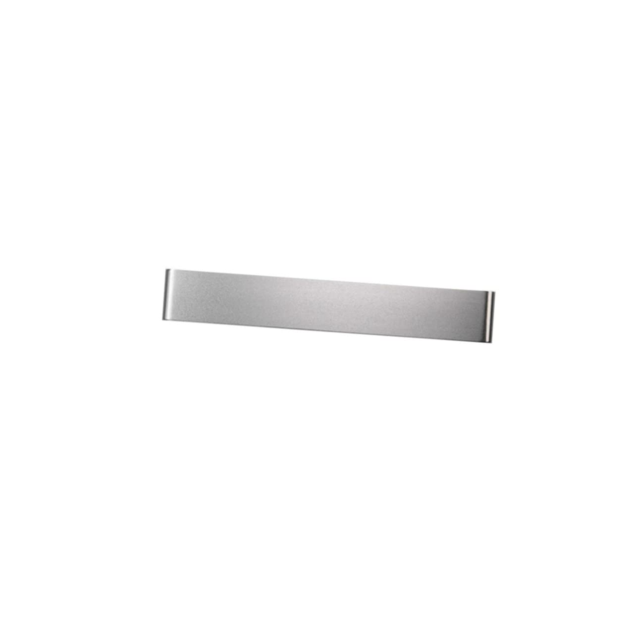 HOMSFOU LED Wandleuchte 48cm 18 W aus Aluminium, Modern Minimalistisch | Bad und Zuhause, Silberfarbenes Design, Helle Ausleuchtung mit Augenschutz