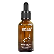 BLUE LOVE 1PC Astaxanthin Eye Serum - Reduces Dark Circles & Puffiness, Anti-Aging Formula Targets Wrinkles, Hydrating for Puffy Bags, Fast Absorbing & Moisturizing