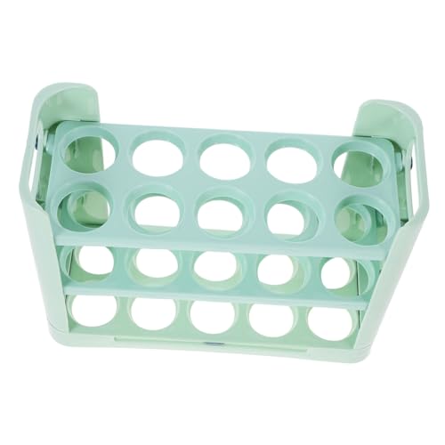 ETHZZLE 冷蔵庫のドア用収納棚 三段式 卵収納ボックス プラスチック製 大容量 取っ手付き 家用 冷蔵庫のサイドドア用