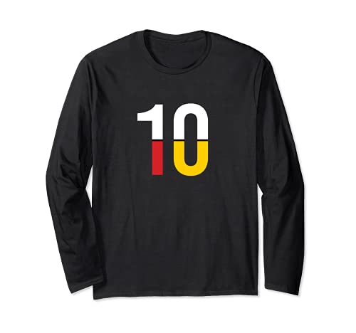 Spain Flag Long Sleeve T-Shirt, Black