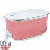 Nasoalne Dispensador de Bebidas | Contenedor De Agua 4L para Frigorífico, dispensador de Bebidas con Cilindro de Hielo para Uso Diario