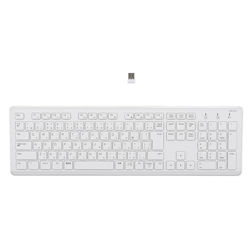 Amazon.co.jp: MCO 無線 静音 フル キーボード ホワイト Z4524