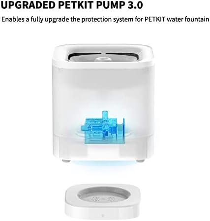 PETKIT Cat Water Fountain with Wireless Pump, 1.85L Automatic Dog Cat Fountain, Ultra Quiet, Separate Base for Safety, Normal Working Mode, Smart LED Light, Easy to Use, White