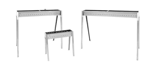 Cuisinière brochettes inox Lisa Milano 100 cm haute résistance