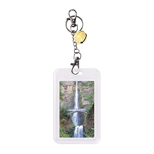 Badge de protection pour carte de crédit RFID cascade nature jaune cloche
